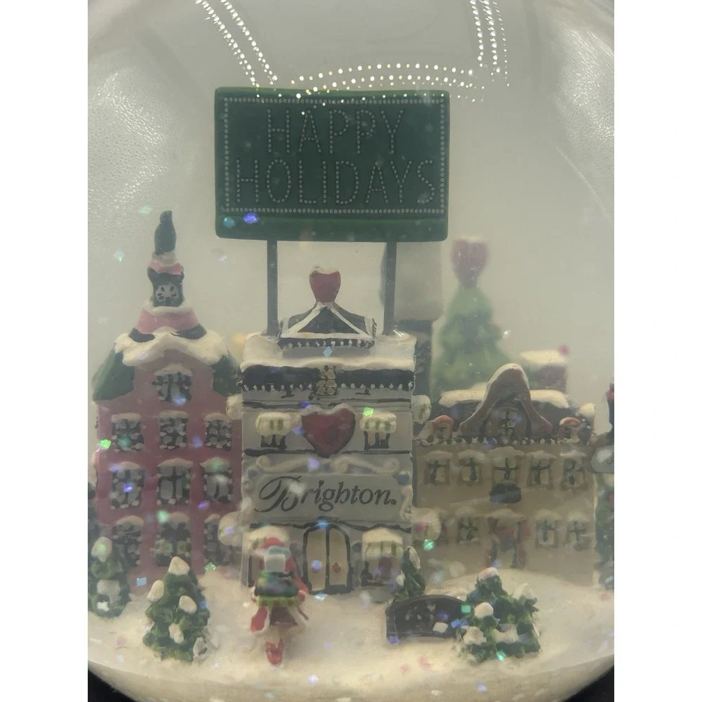 Vintage Christmas BRIGHTON VILLAGE Storyland Musical Snow Globe –‎ 